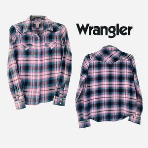 Wrangler 100% Cotton Womens flannel sz M